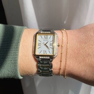 Diamond Citizen Eco-Drive Two-Tone Stainless Steel Watch